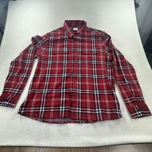 7 Diamonds Shirt Mens 2XL Red Plaid Generation Flannel 4-Way Stretch Button Up